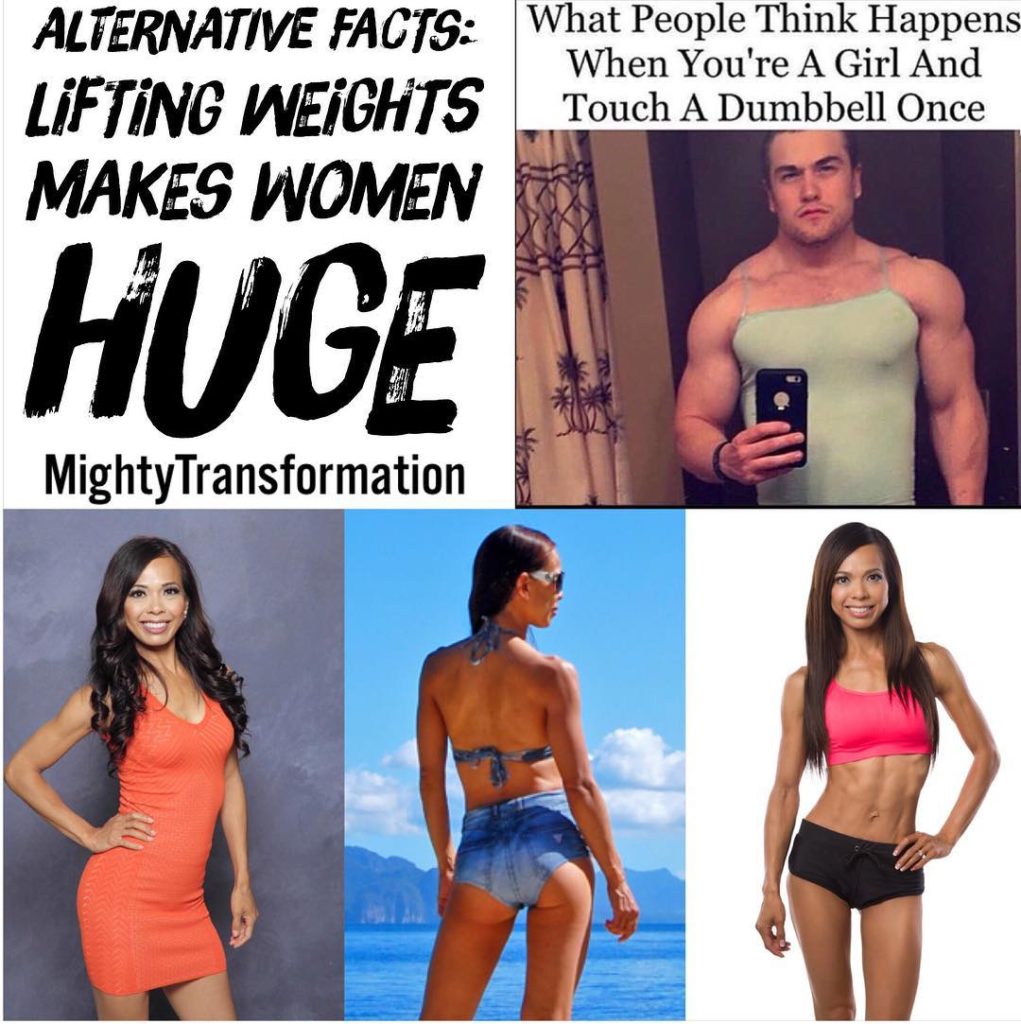 Alternative Facts: Lifting Weights Makes Women HUGE
