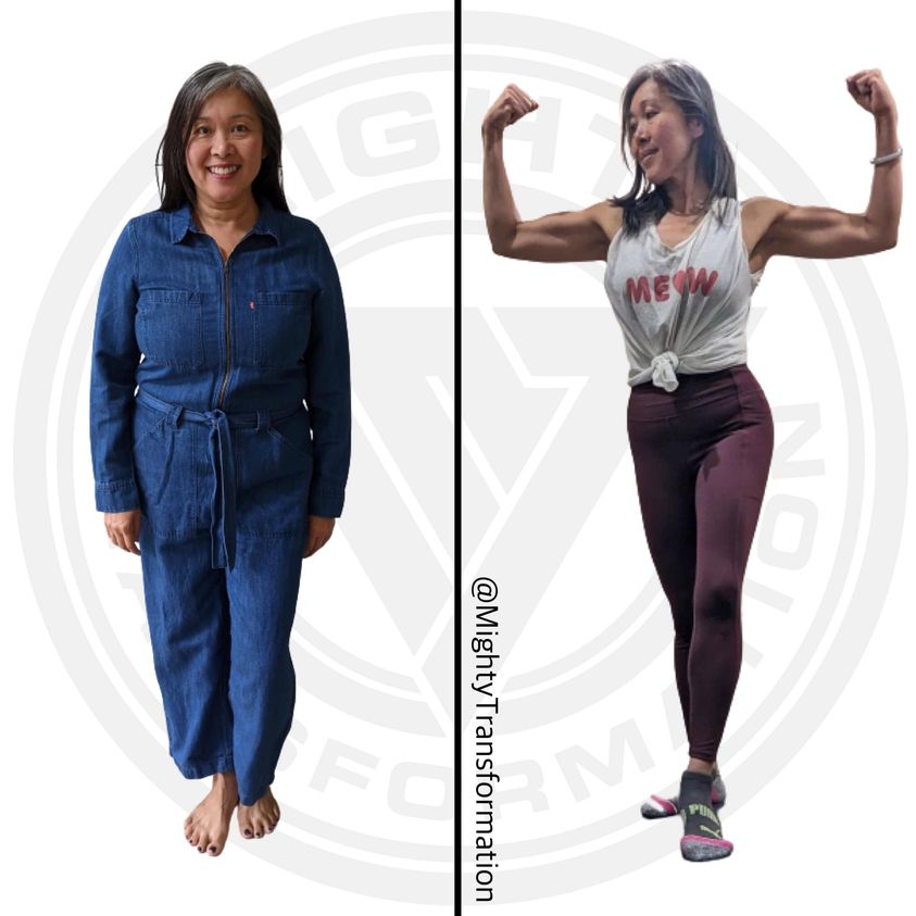 Mighty Transformation client before and after